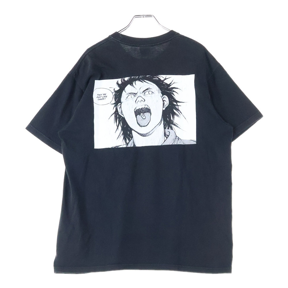 SUPREME(シュプリーム) 17AW ×AKIRA Pill Tee アキラ ピル 胸ロゴ バックプリントTシャツ 半袖クルーネックカットソー ブラック