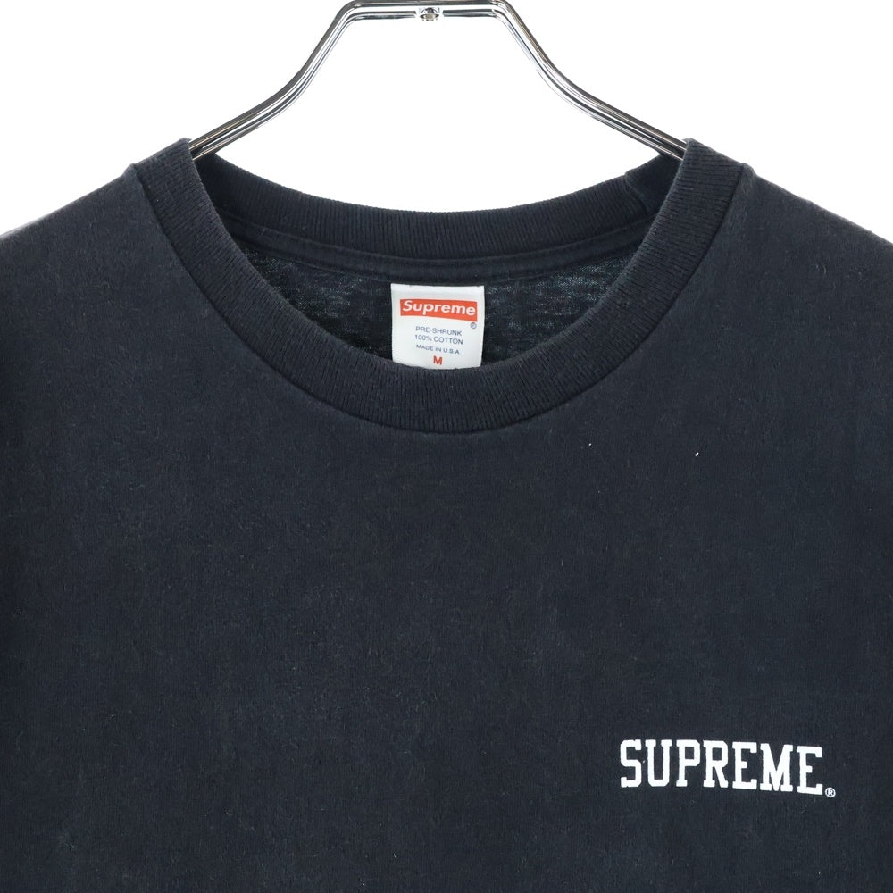SUPREME(シュプリーム) 17AW ×AKIRA Pill Tee アキラ ピル 胸ロゴ バックプリントTシャツ 半袖クルーネックカットソー ブラック
