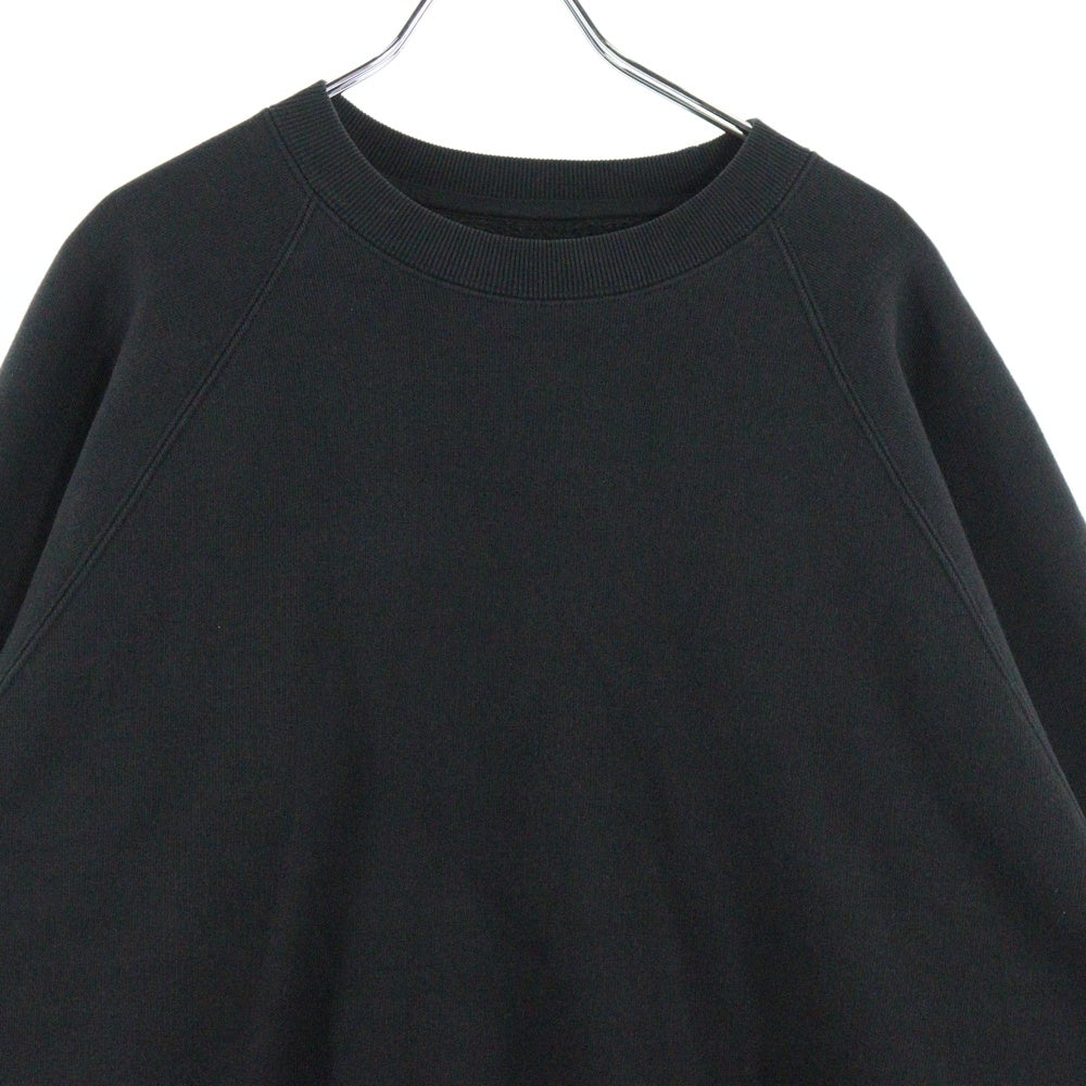 STUSSY(ステューシー) RELAXED CREW SWEAT リラックスクルー ラグランスウェットトレーナー ブラック 118570