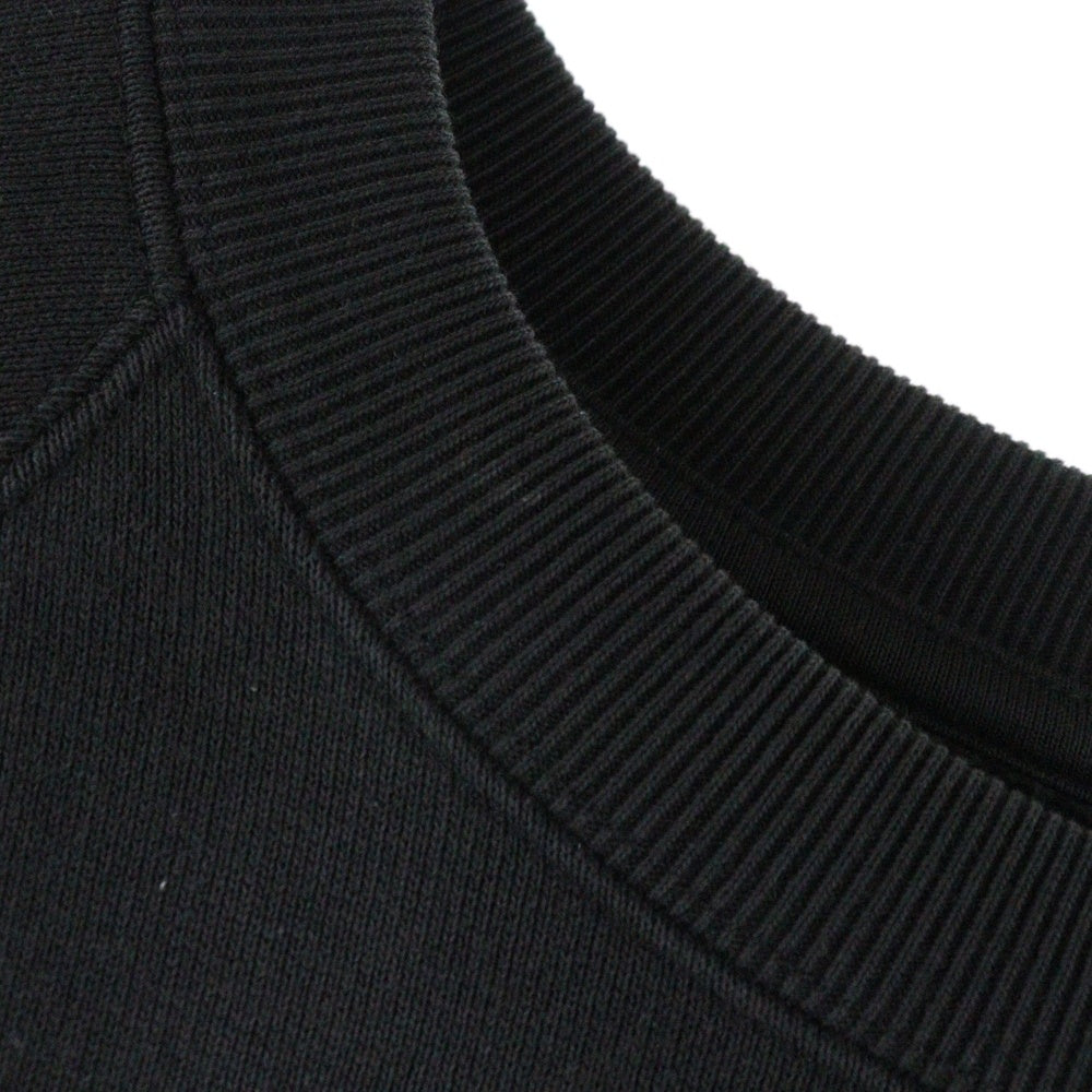 STUSSY(ステューシー) RELAXED CREW SWEAT リラックスクルー ラグランスウェットトレーナー ブラック 118570