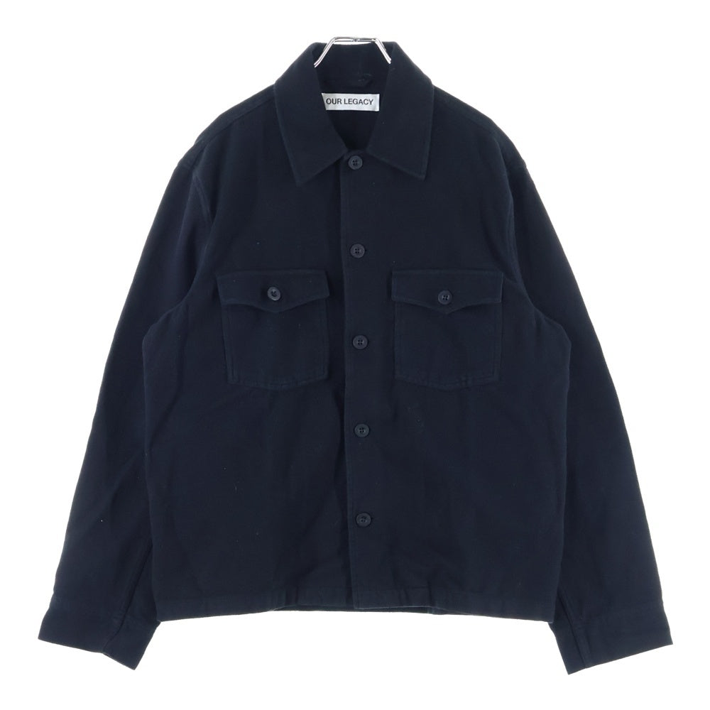 OUR LEGACY(アワーレガシー) EVENING COACH JACKET イブニング コットンコーチジャケット ブラック M4201EBBC