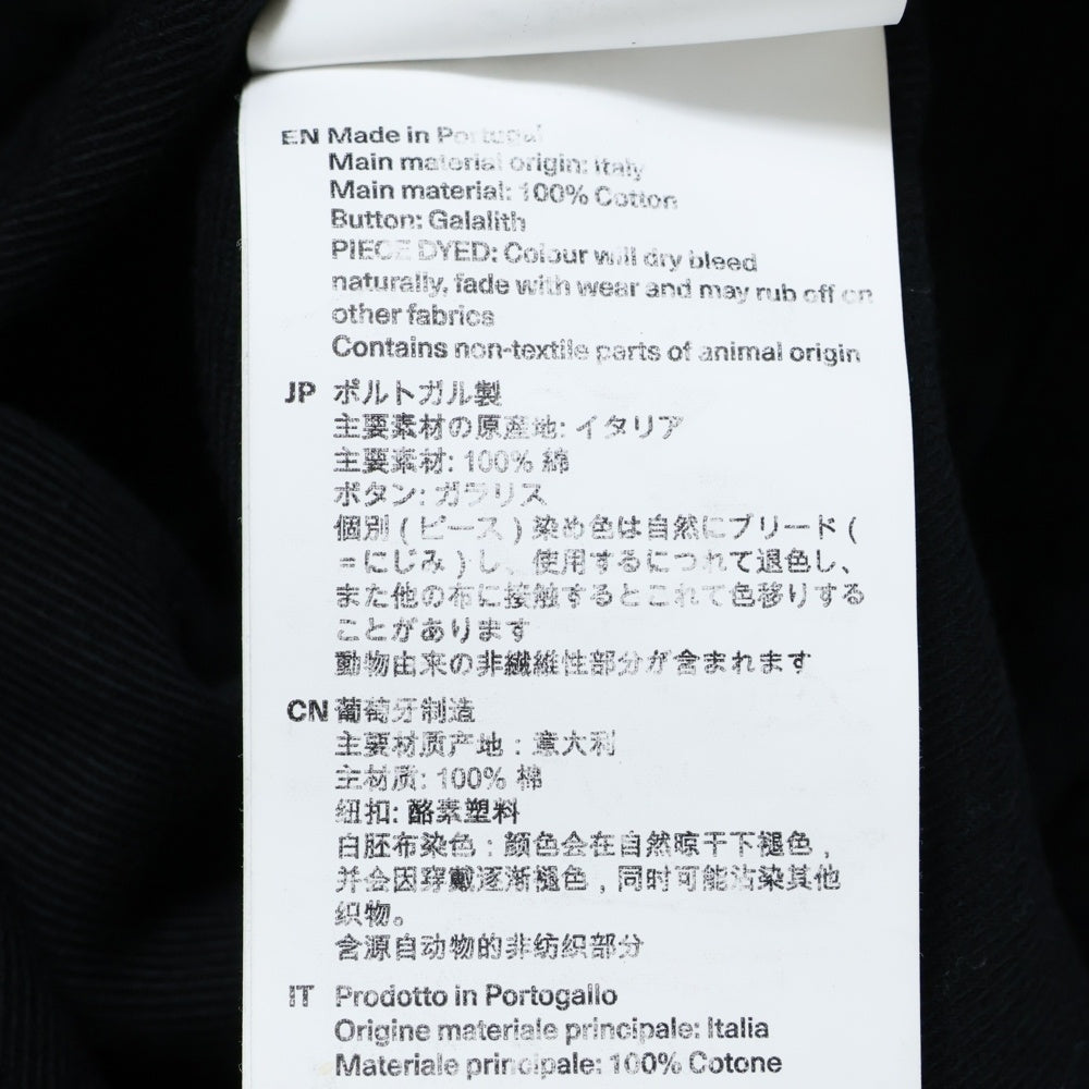 OUR LEGACY(アワーレガシー) EVENING COACH JACKET イブニング コットンコーチジャケット ブラック M4201EBBC