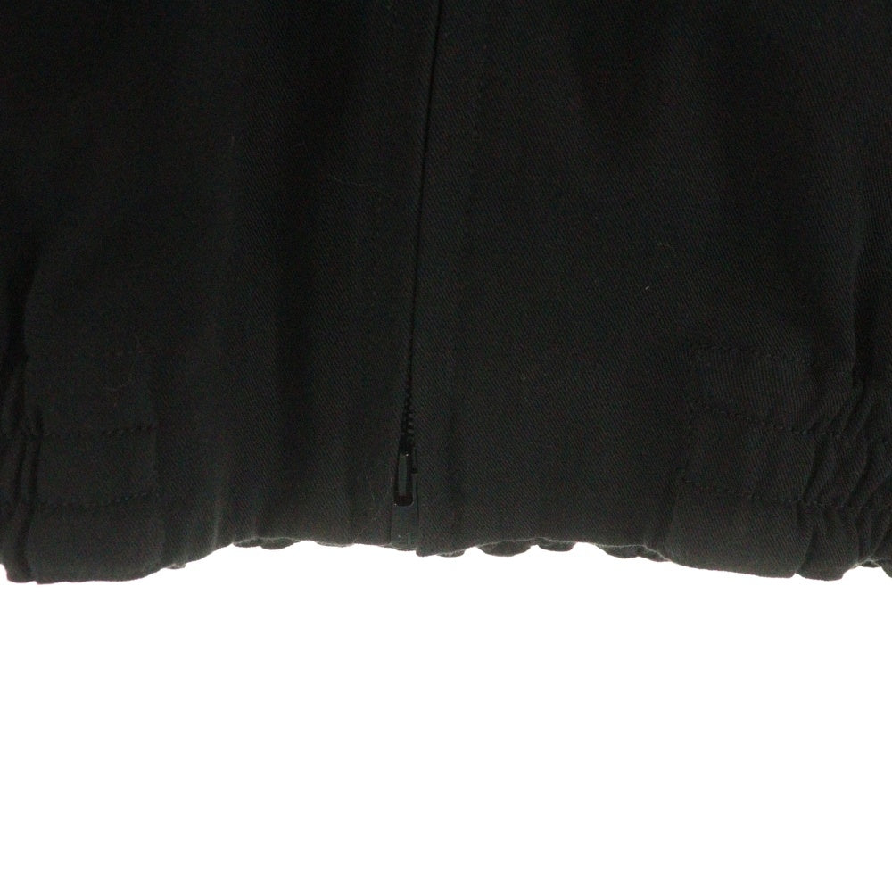 marka(マーカ) 25SS 60/2 ORGANIC COTTON SOFT DRY CHINO DOG EAR JACKET ドッグイヤーカラー オーガニックコットン ジップアップスポーツジャケット ブラック M25A03BL01C