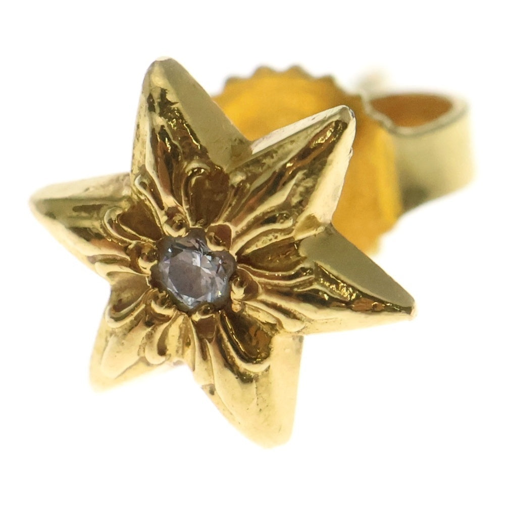 CHROME HEARTS(クロムハーツ) 22K CO STAR DIA スタースタッドピアス 1ダイヤ ゴールド BCA020