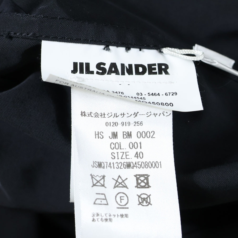 JIL SANDER(ジルサンダー) 20SS スタンドカラー ハイネック ジャケット ブラック JSMQ741326