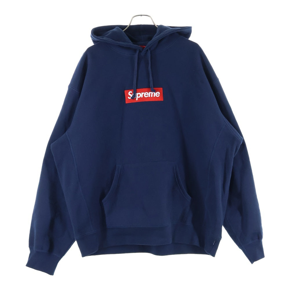 SUPREME(シュプリーム) 24AW Box Logo Hooded Sweatshirt ボックスロゴ プルオーバースウェットパーカー ネイビー