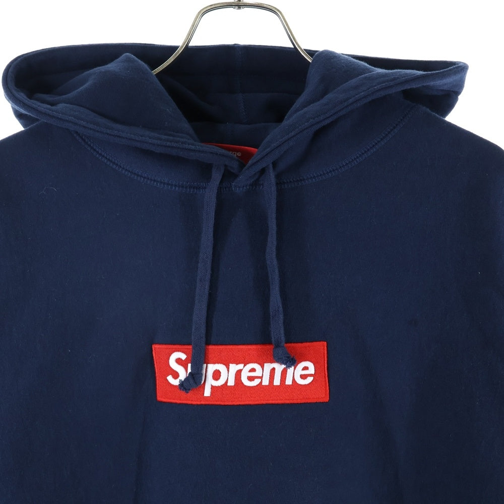 SUPREME(シュプリーム) 24AW Box Logo Hooded Sweatshirt ボックスロゴ プルオーバースウェットパーカー ネイビー