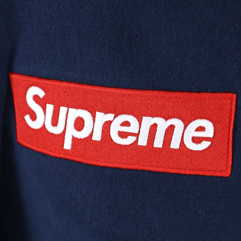 SUPREME(シュプリーム) 24AW Box Logo Hooded Sweatshirt ボックスロゴ プルオーバースウェットパーカー ネイビー