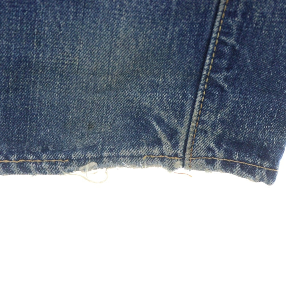 Levi's(リーバイス) 70S VINTAGE 501 BIGE 後期 ボタン裏6 平行ステッチ 紙パッチ レディース ヴィンテージ ボタンフライデニムパンツ インディゴ