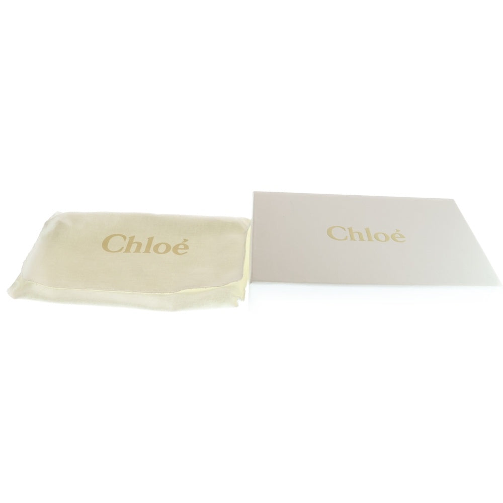 Chloe(クロエ) PADDINGTON パディントン ロゴ型押し スタッズ カデナ 錠モチーフチャーム付き レザーウォレット 長財布 ブラウン 7AP006-008