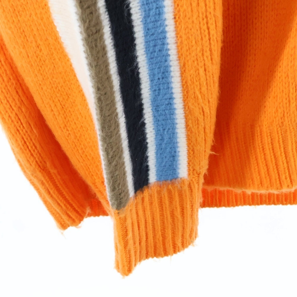 SUPREME(シュプリーム) 23SS Sleeve Stripe Zip Up Sweater スリーブ ストライプ柄 ジップアップ セーター ニット オレンジ