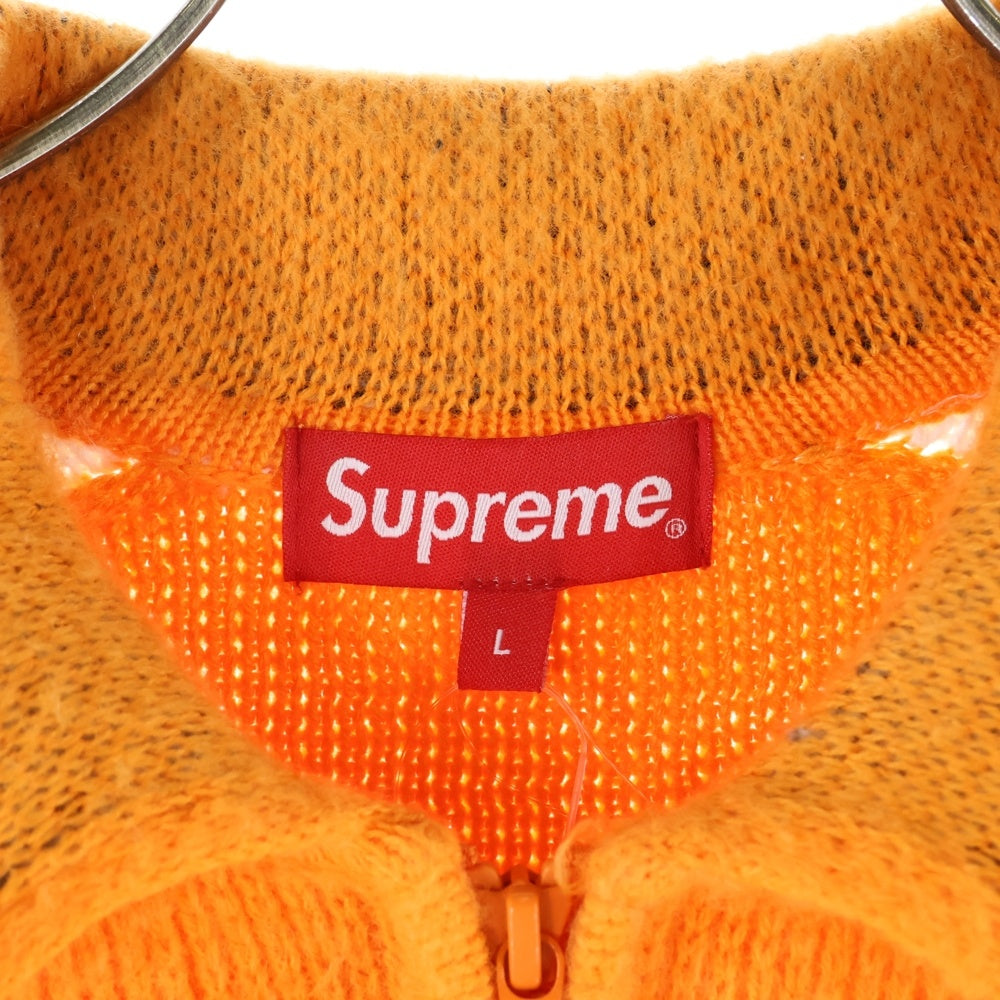 SUPREME(シュプリーム) 23SS Sleeve Stripe Zip Up Sweater スリーブ ストライプ柄 ジップアップ セーター ニット オレンジ