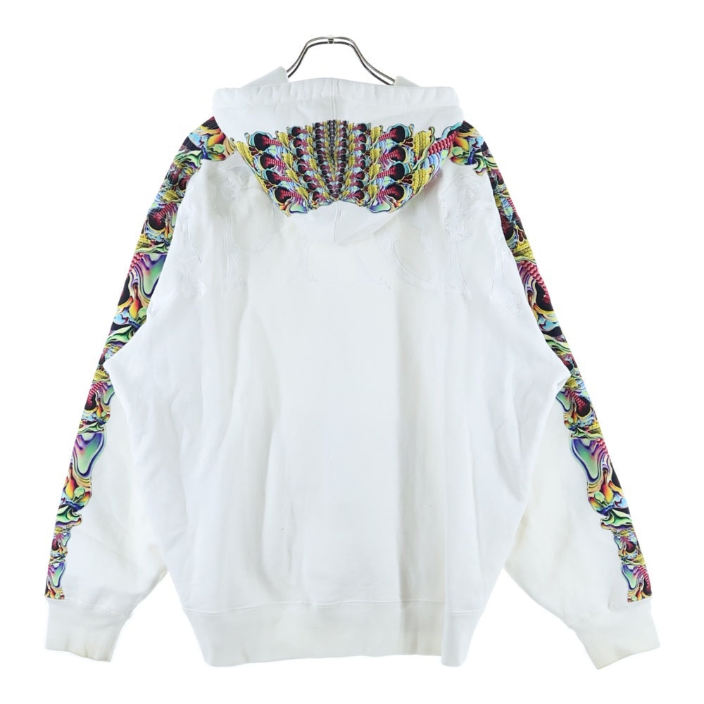 SUPREME(シュプリーム) 22AW Skulls Zip Up Hooded Sweatshirt スカルモチーフ ジップアップ スウェット パーカー ホワイト