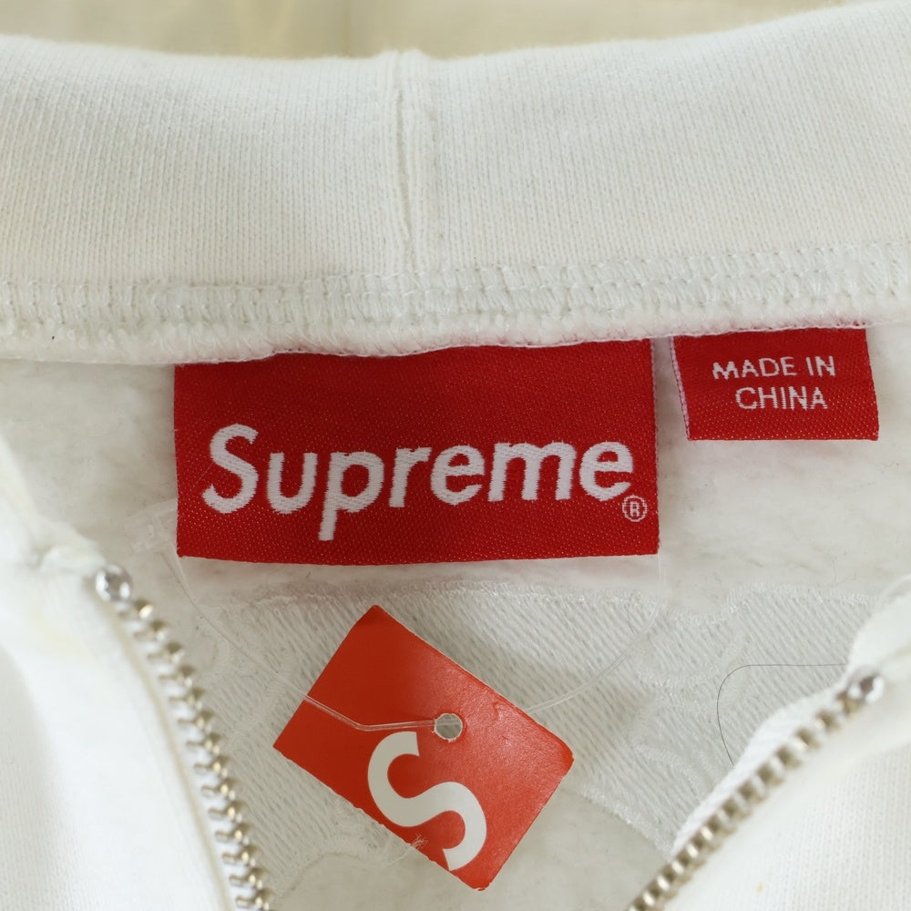 SUPREME(シュプリーム) 22AW Skulls Zip Up Hooded Sweatshirt スカルモチーフ ジップアップ スウェット パーカー ホワイト
