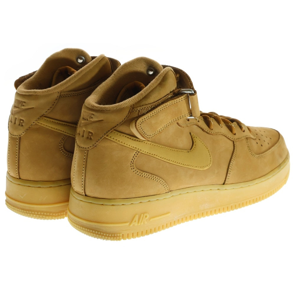 NIKE(ナイキ) AIR FORCE 1 MID FLAX エアー フォース フラックス ミッドカットスニーカー ブラウン US10.5/28.5cm DJ9158-200