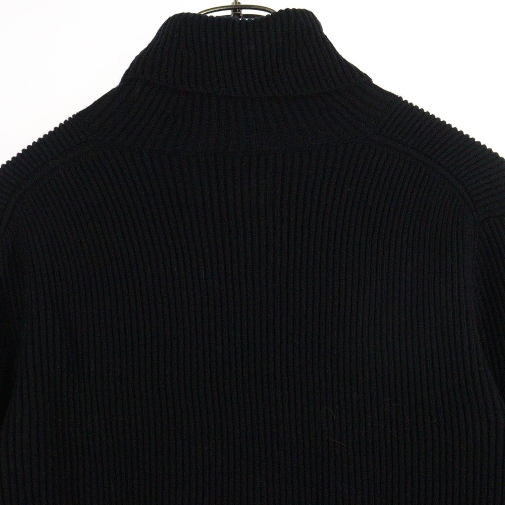 STONE ISLAND(ストーンアイランド) 20AW サイドロゴパッチ付き ウール タートルネック ニット セーター ブラック 7315522C2