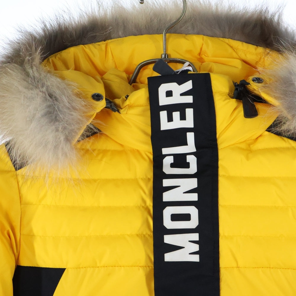 MONCLER(モンクレール) 19AW TOURNANT トゥルナン フーデッドジップアップファーダウンジャケット レディース イエロー E29544133615 5399E
