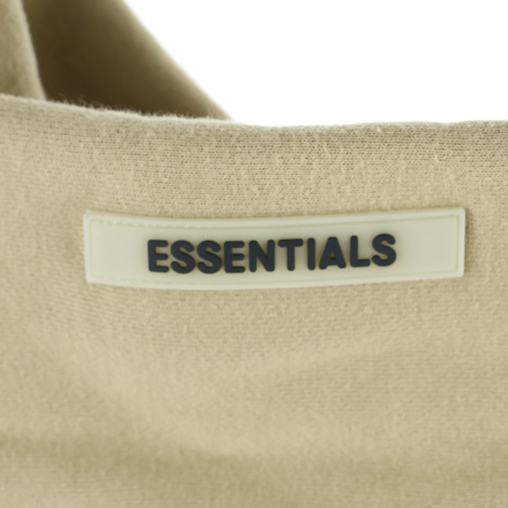 FEAR OF GOD ESSENTIALS(フィアオブゴッド エッセンシャルズ) HOODIE バックリフレクターロゴ プルオーバースウェットパーカー フーディー ベージュ