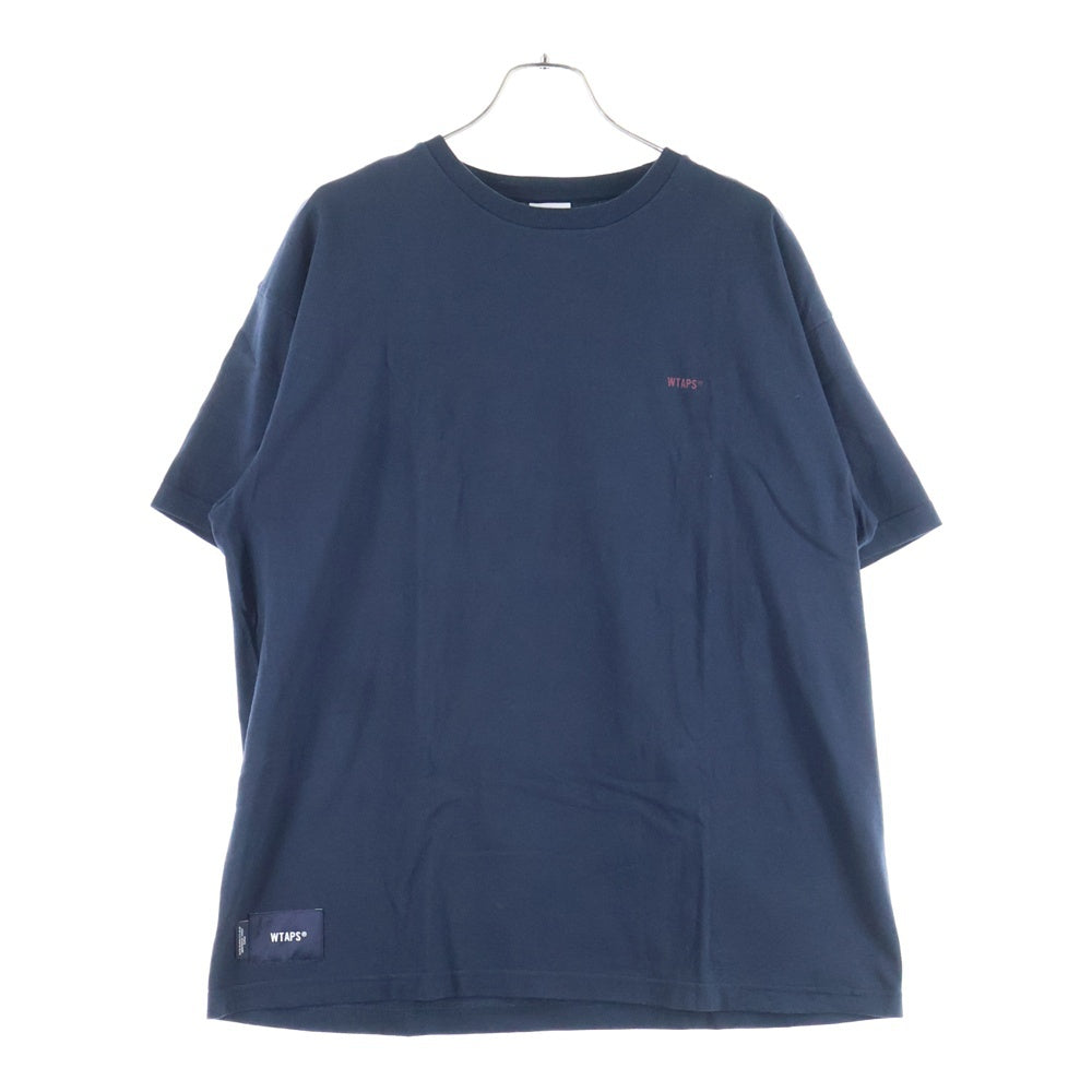 WTAPS(ダブルタップス) FORTLESS TEE フォートレス 両面プリント クルーネック カットソー 半袖Tシャツ ネイビー