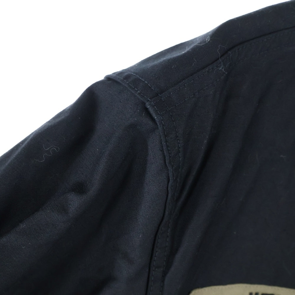 WTAPS(ダブルタップス) 24AW CBW LS COTTON SATIN SHIRT コットン サテン ダブルフラップポケット 長袖シャツ ブラック 242WVDT-SHM01