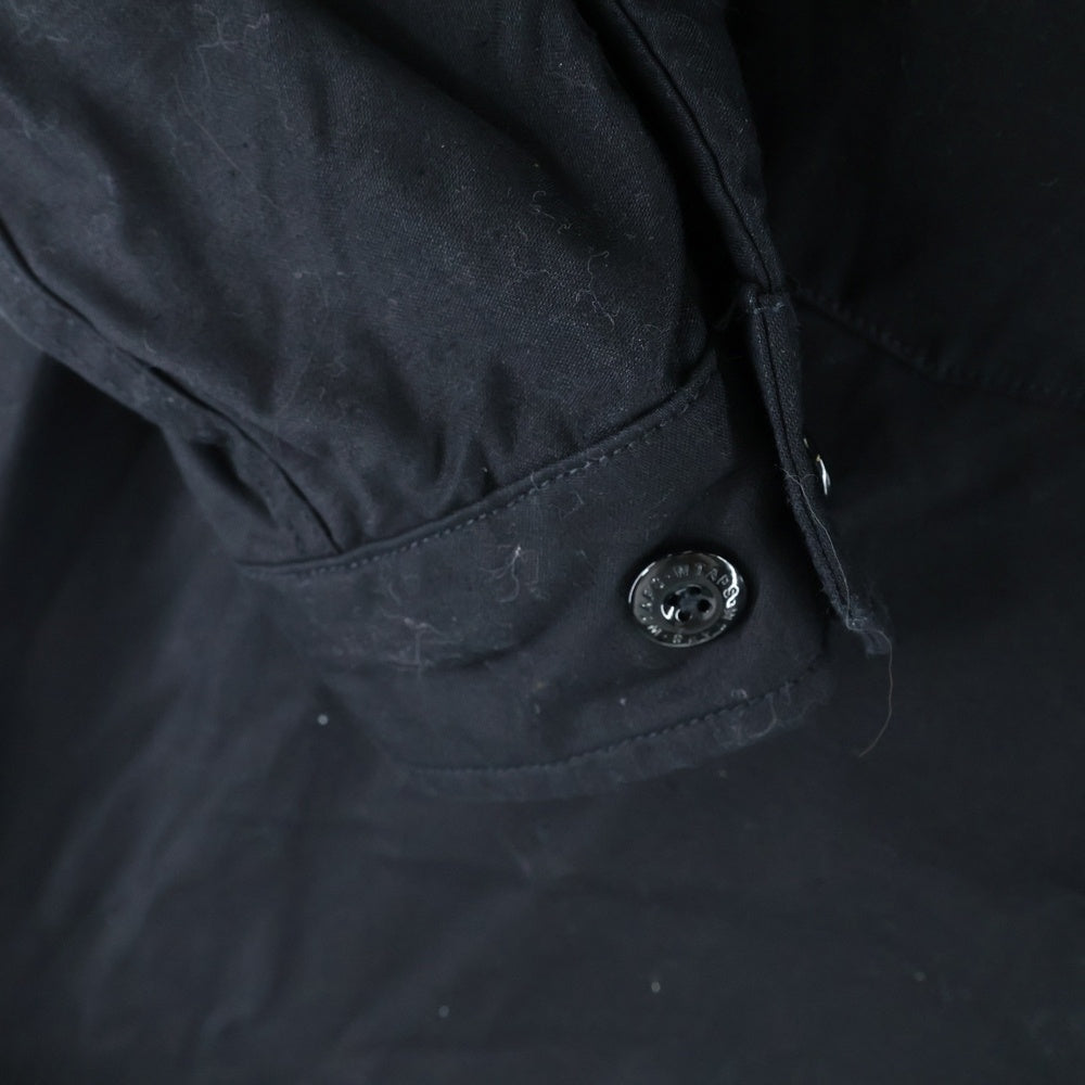 WTAPS(ダブルタップス) 24AW CBW LS COTTON SATIN SHIRT コットン サテン ダブルフラップポケット 長袖シャツ ブラック 242WVDT-SHM01