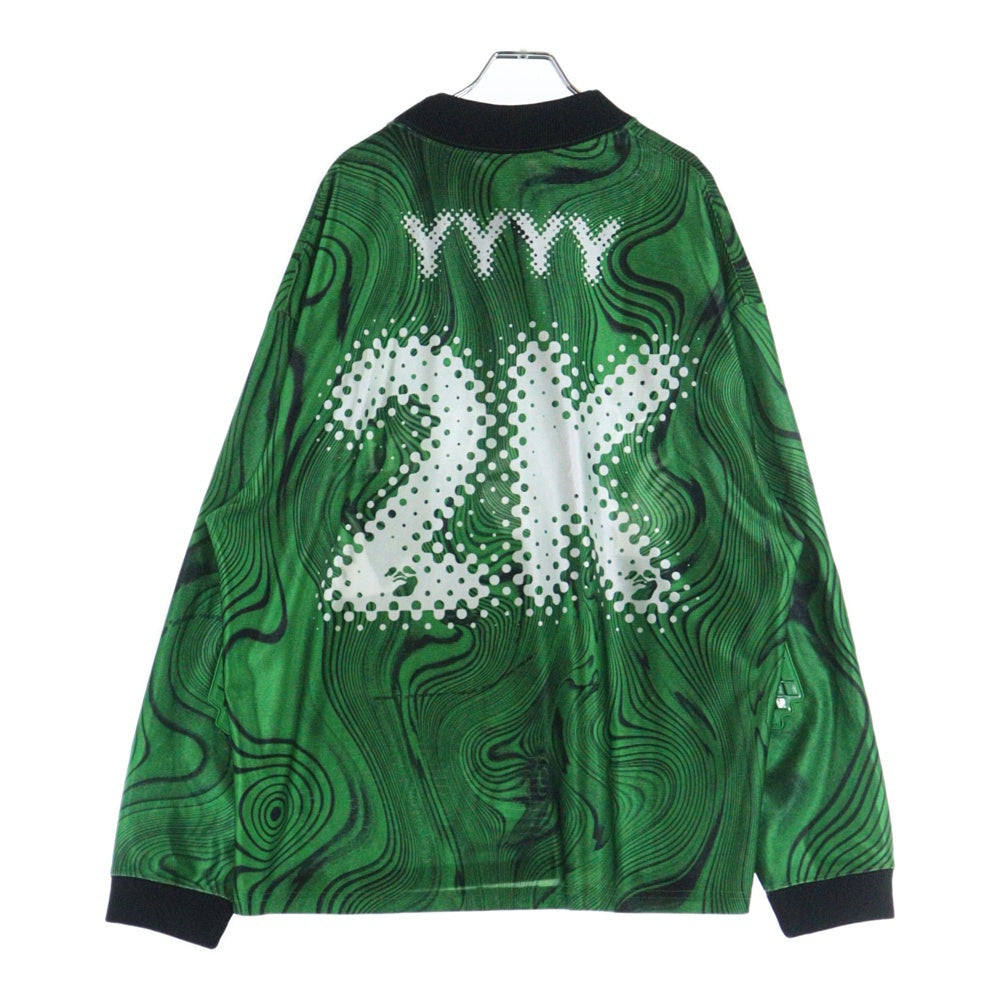 NIKE(ナイキ) ×OFF-WHITE ALLOVER PRINT UNIFORM オフホワイト オールオーバープリント ユニフォーム クルーネック カットソー 長袖Tシャツ グリーン FQ0998-389