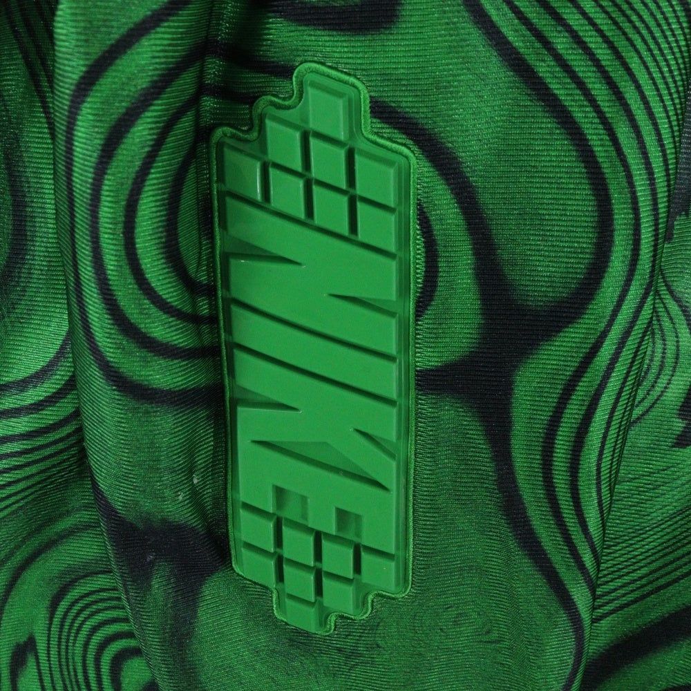 NIKE(ナイキ) ×OFF-WHITE ALLOVER PRINT UNIFORM オフホワイト オールオーバープリント ユニフォーム クルーネック カットソー 長袖Tシャツ グリーン FQ0998-389