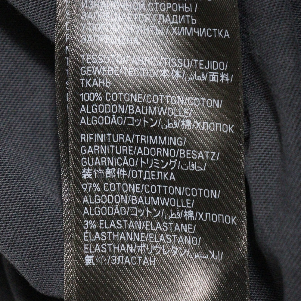 BALENCIAGA(バレンシアガ) 23SS TAPE TYPE MEDIUM FIT TEE デストロイ加工 テープロゴ ミディアムフィットTシャツ 半袖クルーネックカットソー ブラック 739784 TOVA9