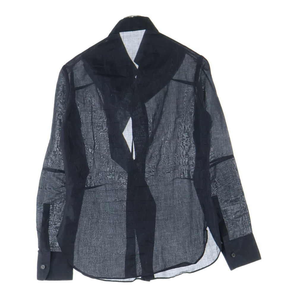 Yohji Yamamoto(ヨウジヤマモト) 13AW コットン シャツカーディガン ブラック FQ-B15-023