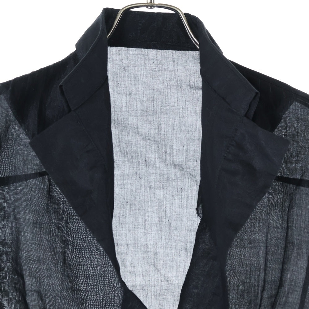 Yohji Yamamoto(ヨウジヤマモト) 13AW コットン シャツカーディガン ブラック FQ-B15-023