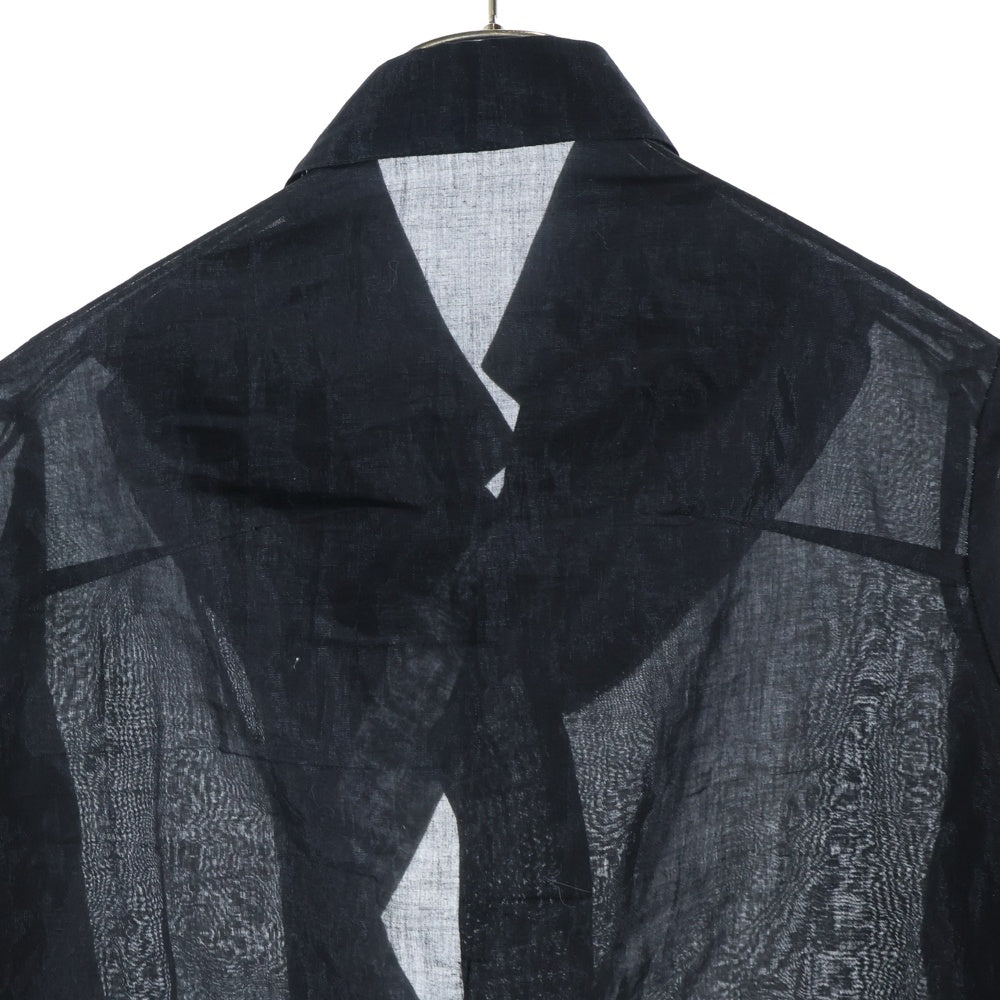 Yohji Yamamoto(ヨウジヤマモト) 13AW コットン シャツカーディガン ブラック FQ-B15-023