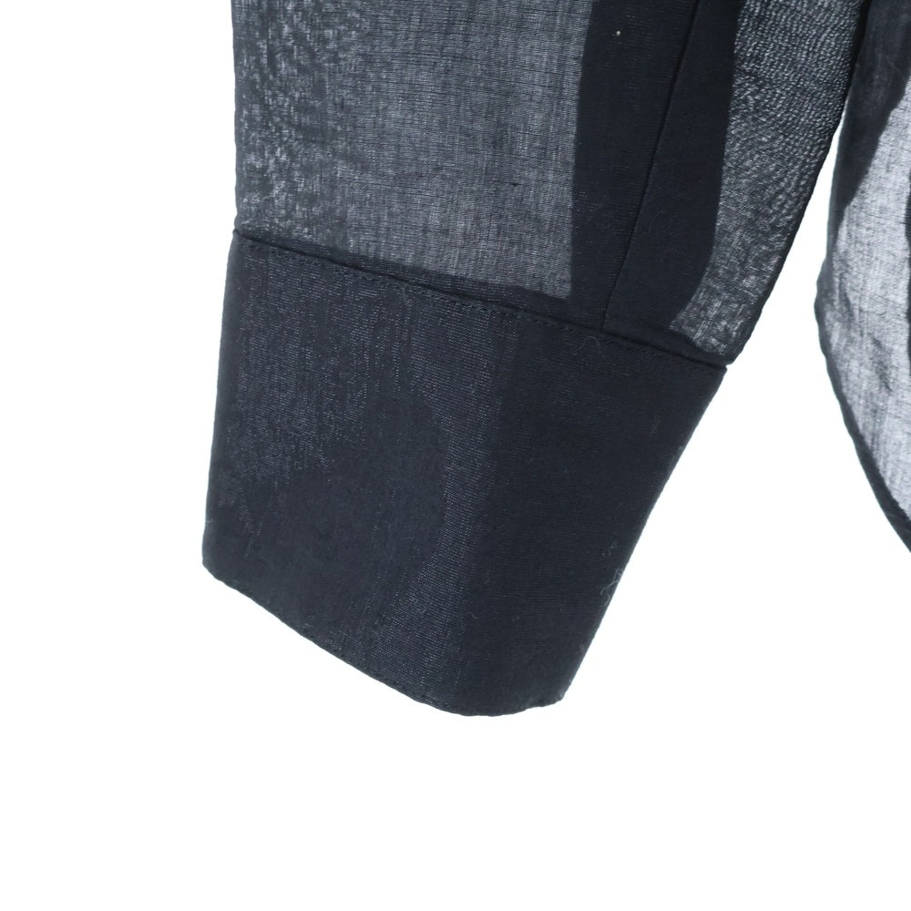 Yohji Yamamoto(ヨウジヤマモト) 13AW コットン シャツカーディガン ブラック FQ-B15-023