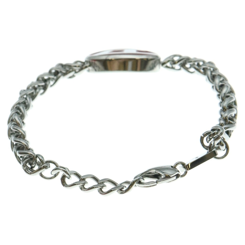 DIESEL(ディーゼル) STEEL Dロゴ シルバーチェーン ブレスレット DX1445040