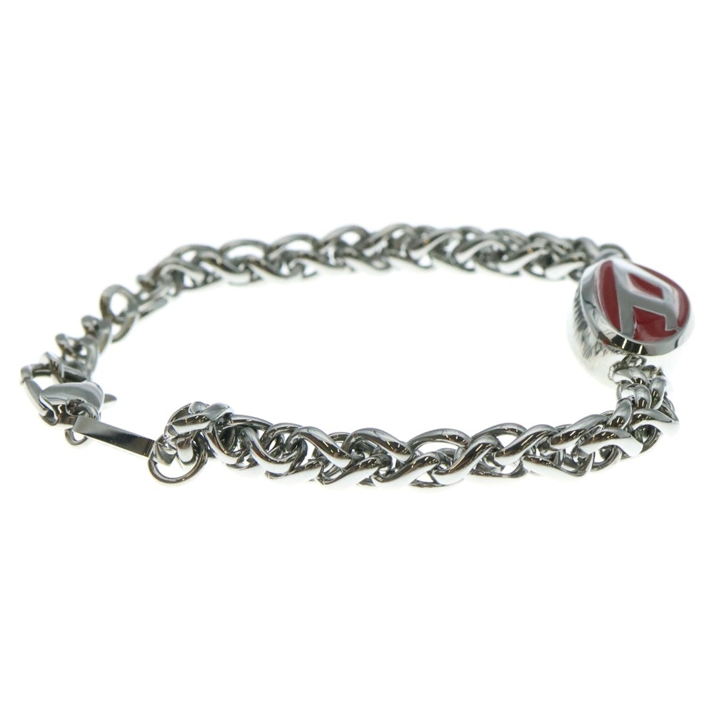 DIESEL(ディーゼル) STEEL Dロゴ シルバーチェーン ブレスレット DX1445040