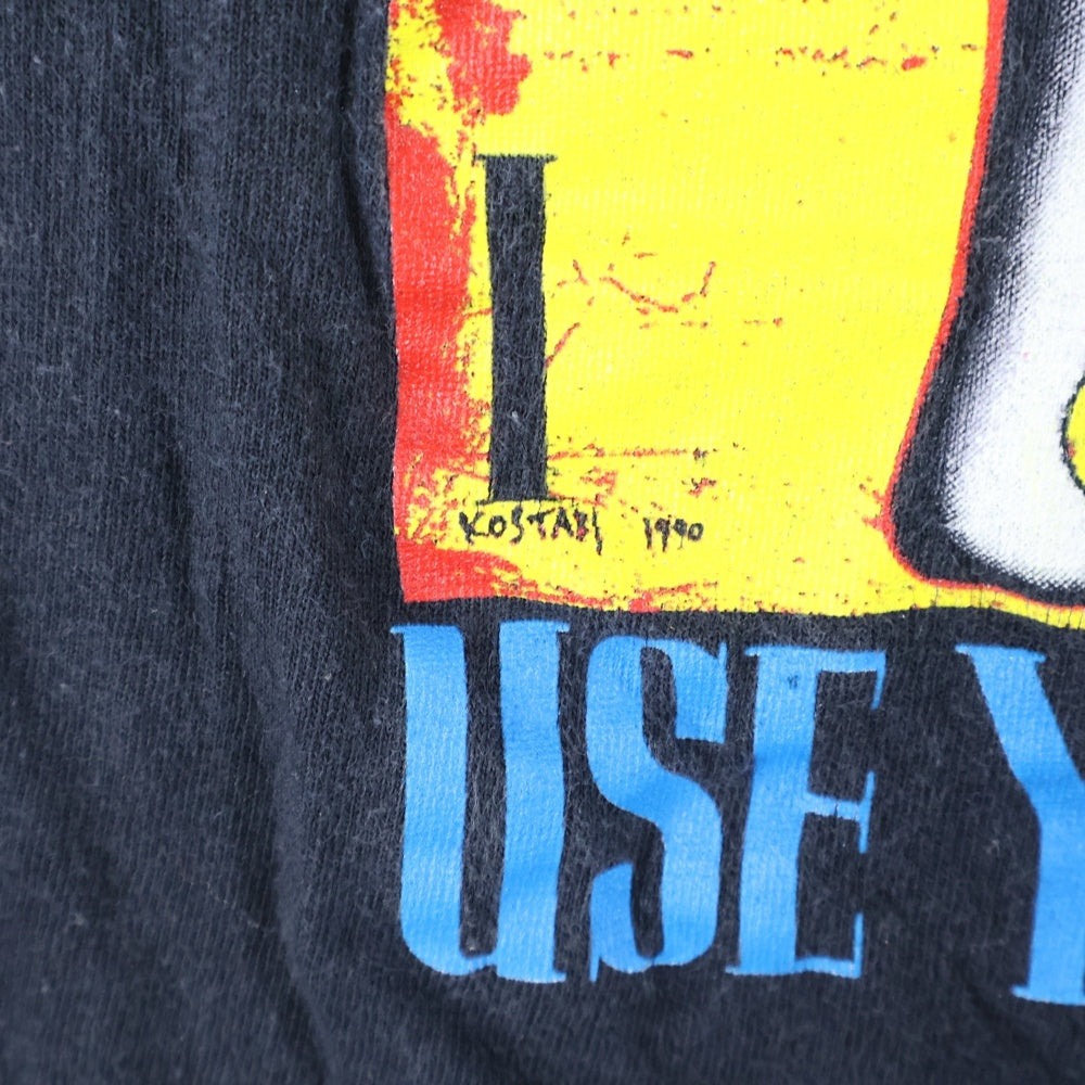 VINTAGE(ヴィンテージ) 90S VINTAGE GUNS N'ROSES USE YOUR ILLUSION ガンズアンドローゼス ツアーTシャツ 東京ドーム 半袖カットソー ブラック