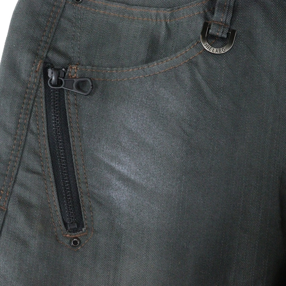 RIELABO(レリボ) コットン混 テーラード デニムパンツ グレー 6464-5152