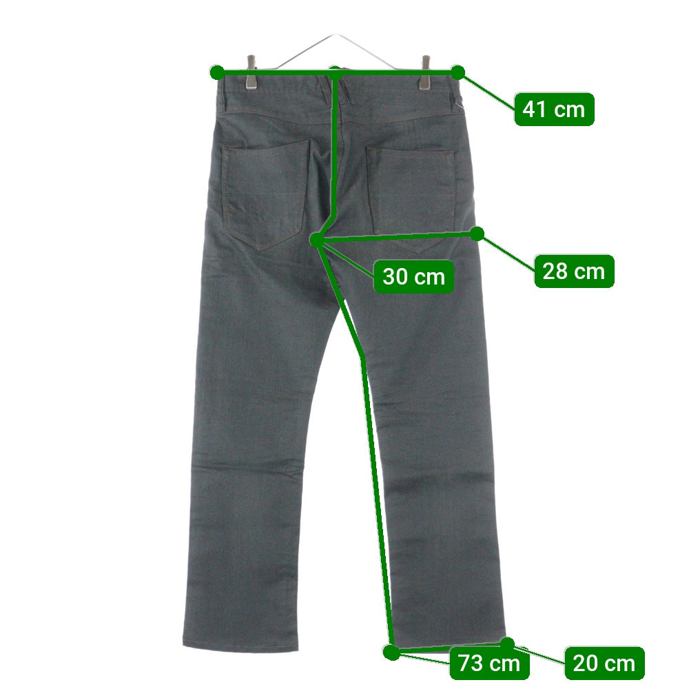 RIELABO(レリボ) コットン混 テーラード デニムパンツ グレー 6464-5152