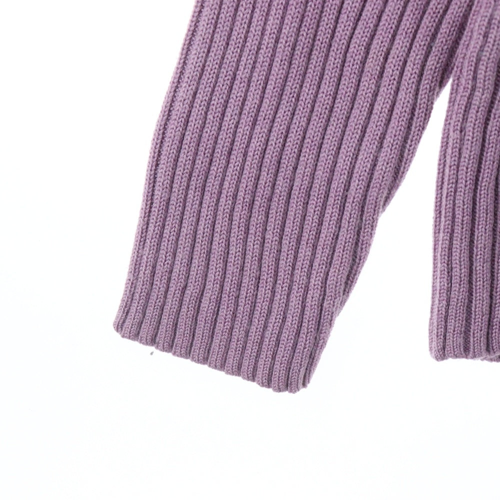 BURBERRY BLACK LABEL(バーバリー ブラックレーベル) ショルダースナップボタン ニット スウェット パープル