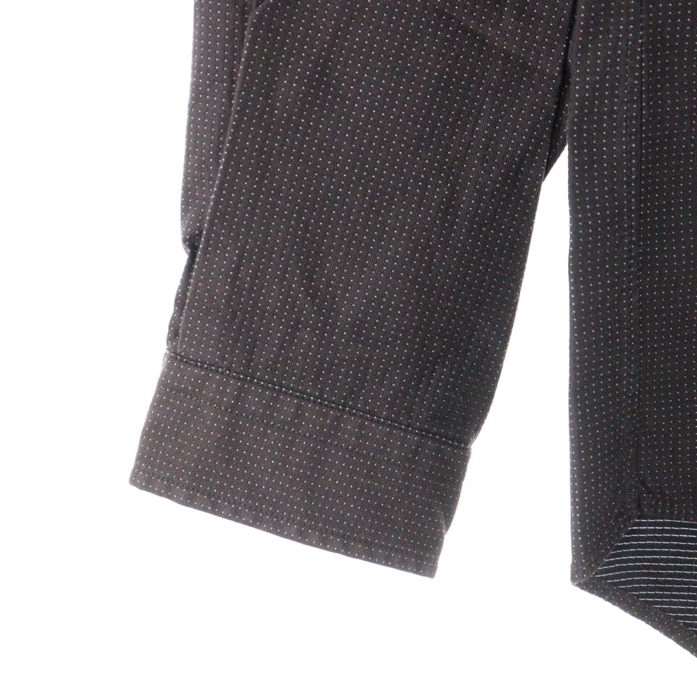 MEN'S BIGI(メンズビギ) オープンカラー 長袖シャツ ブラウン