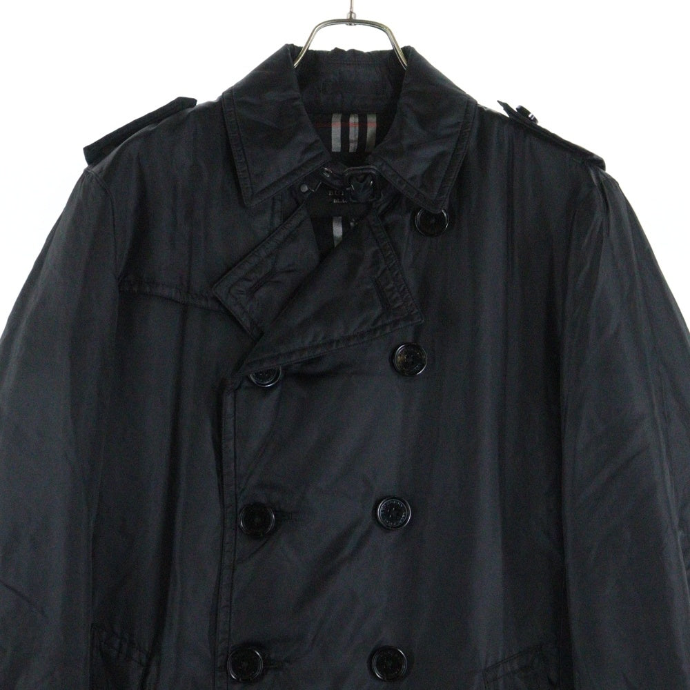 BURBERRY BLACK LABEL(バーバリー ブラックレーベル) ナイロン トレンチコート ジャケット ブラック