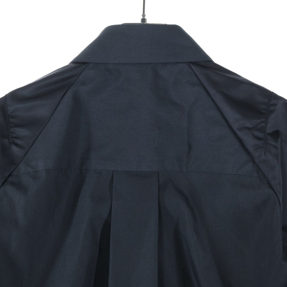 Sacai(サカイ) COTTON POPLIN x NYLON TWILL SHIRT コットン ポップリン ナイロン ツイル 半袖シャツ ブラック SCW-227