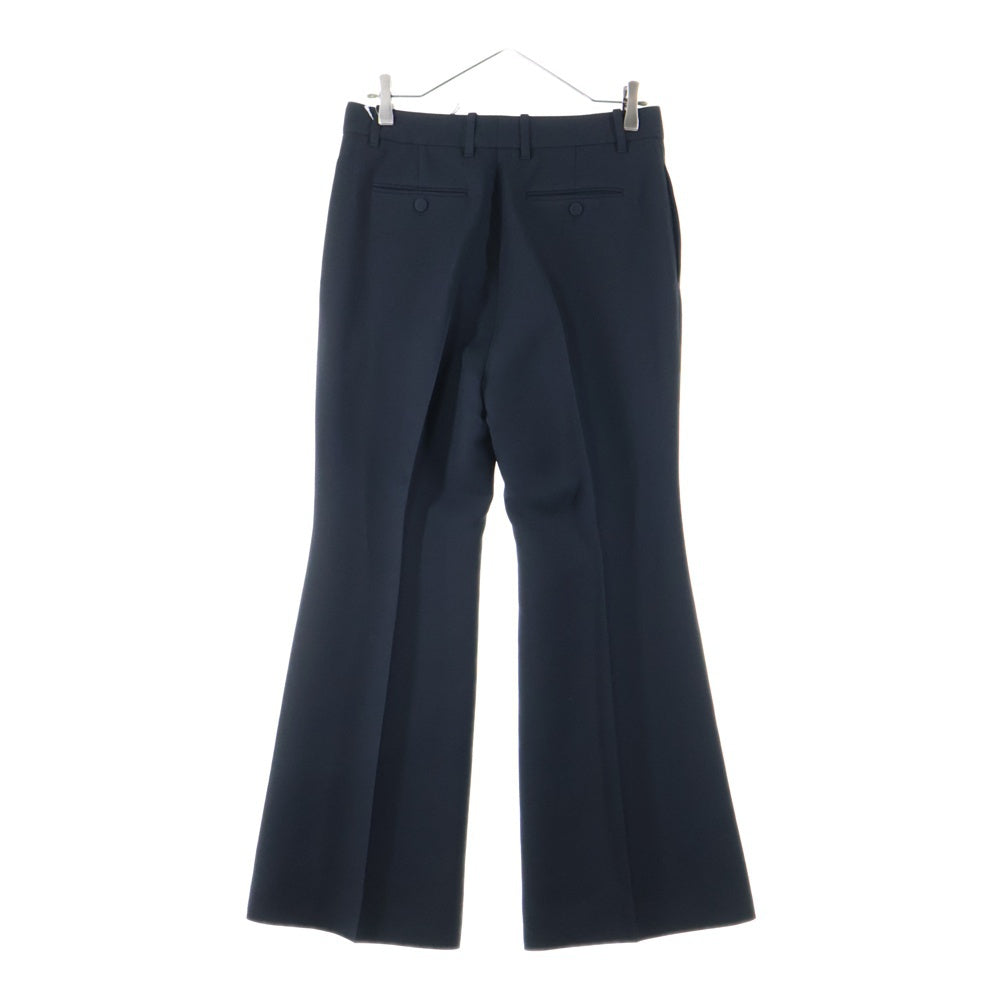GUCCI(グッチ) 20SS ミケーレ期 モヘア混 ロゴパッチ ジップアップ フレアパンツ ブラック 624953