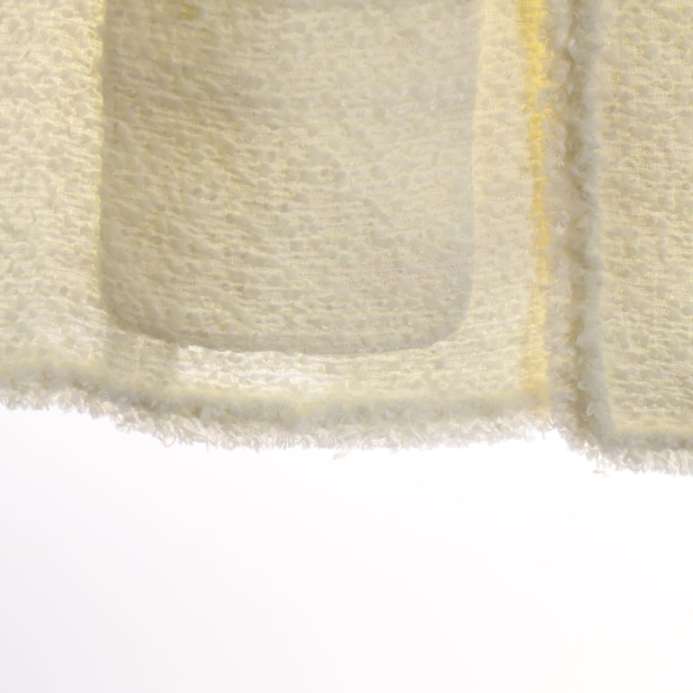 Kate Spade(ケイトスペード) TWEED JACKET ダブルポケット ボタンレス ツイード ジャケット レディース ホワイト NJMU7792