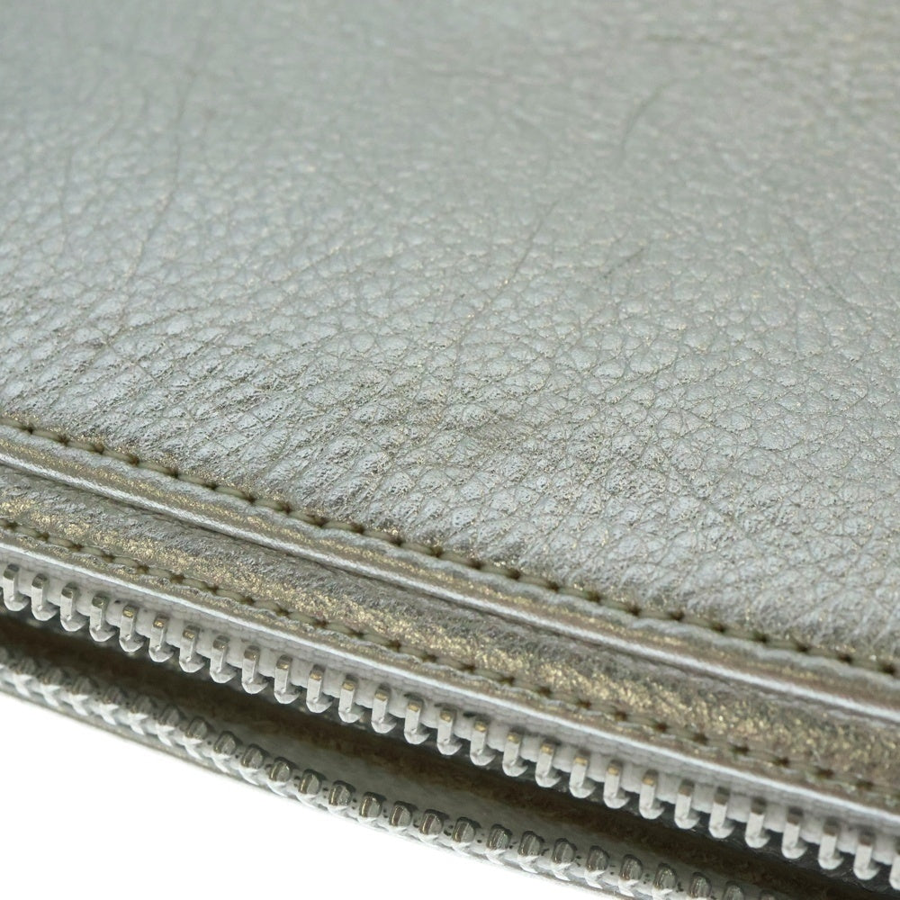 CHROME HEARTS(クロムハーツ) REC F ZIP 3セメタリー クロスパッチ ラウンドファスナーウォレット 長財布 シルバー