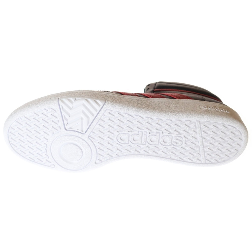 adidas(アディダス) HOOPS 4.0 MID フープス ハイカットスニーカー ブラック/レッド US9/27cm JH6142