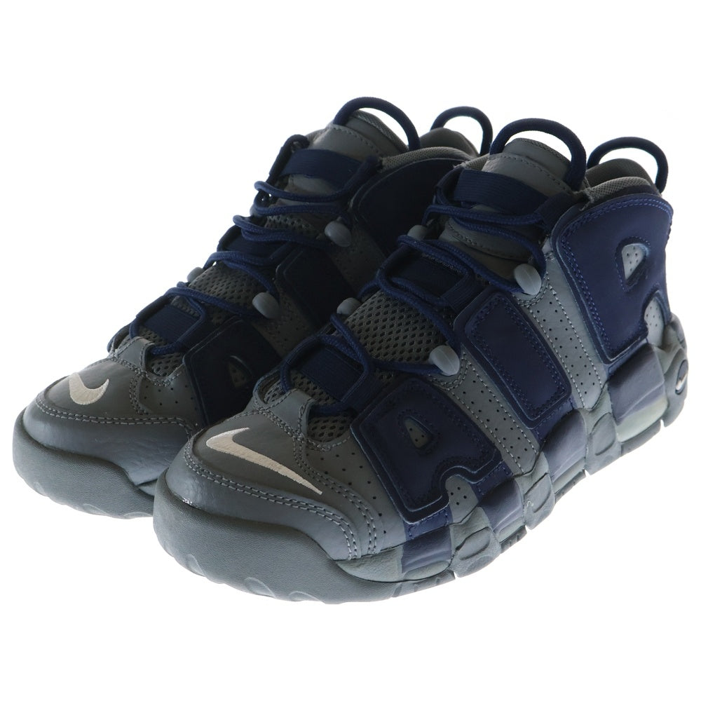 NIKE(ナイキ) KIDS GS AIR MORE UPTEMPO COOL GREY & MIDNIGHT NAVY キッズ エアモアアップテンポ ハイカットスニーカー US7.0Y/25.0cm 415082-009