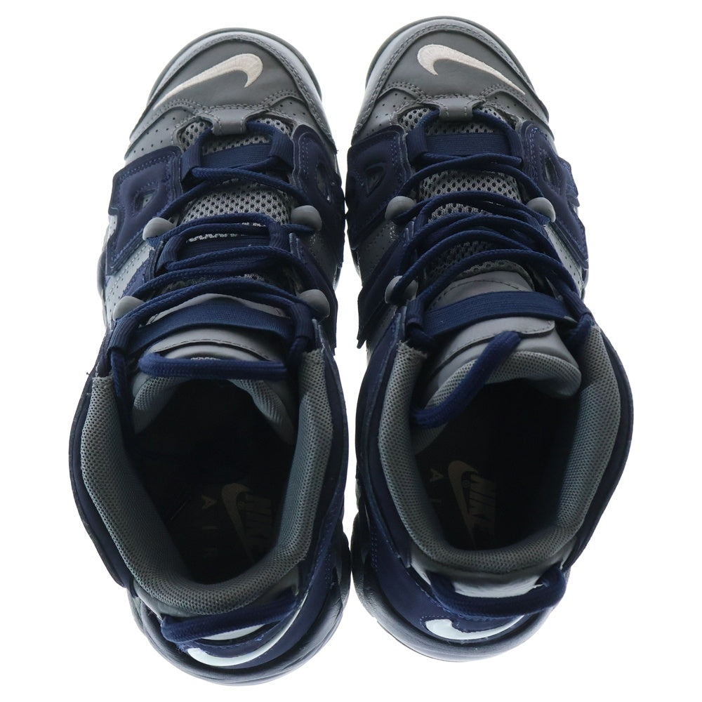 NIKE(ナイキ) KIDS GS AIR MORE UPTEMPO COOL GREY & MIDNIGHT NAVY キッズ エアモアアップテンポ ハイカットスニーカー US7.0Y/25.0cm 415082-009