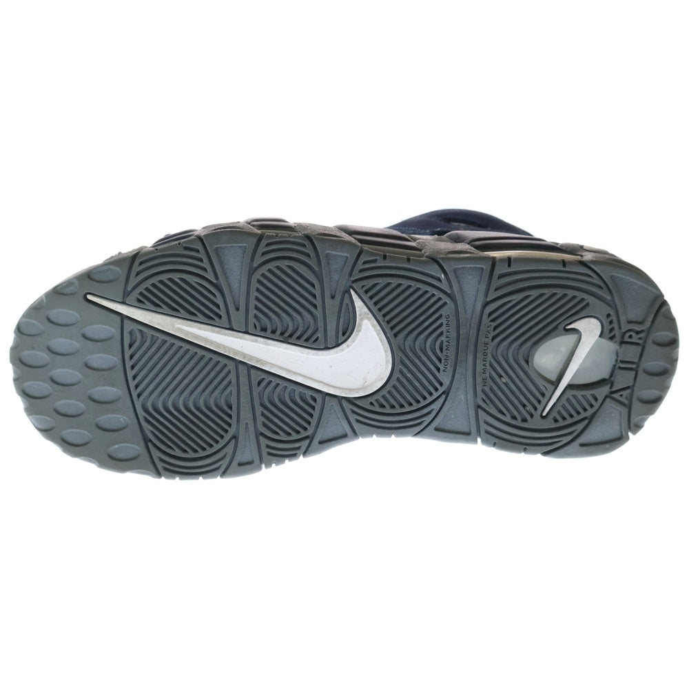 NIKE(ナイキ) KIDS GS AIR MORE UPTEMPO COOL GREY & MIDNIGHT NAVY キッズ エアモアアップテンポ ハイカットスニーカー US7.0Y/25.0cm 415082-009