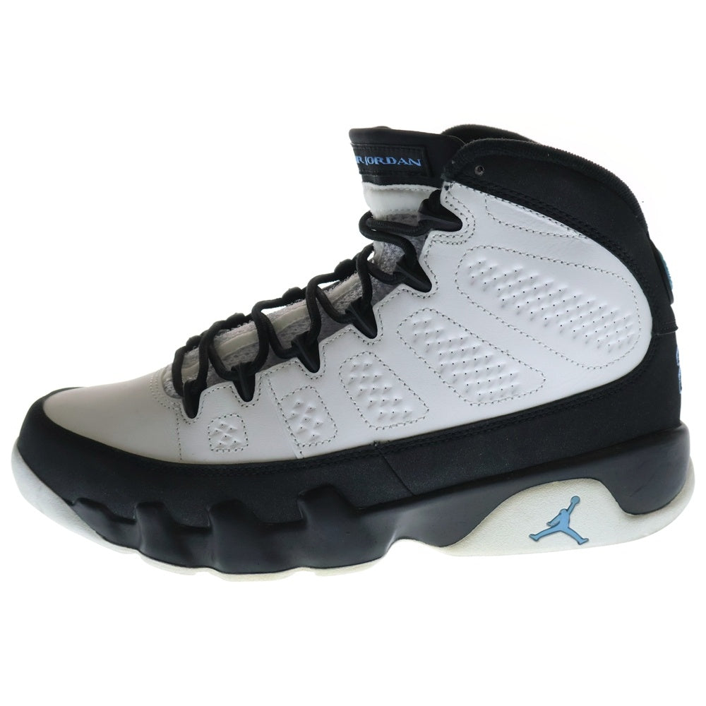 NIKE(ナイキ) AIR JORDAN 9 RETRO UNC エアジョーダン9 ノースカロライナ ハイカットスニーカー US7/25.0cm ホワイト/ブラック CT8019-140