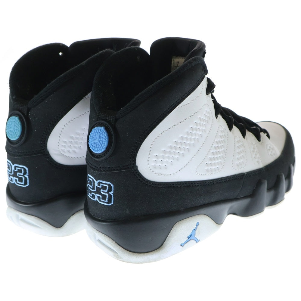 NIKE(ナイキ) AIR JORDAN 9 RETRO UNC エアジョーダン9 ノースカロライナ ハイカットスニーカー US7/25.0cm ホワイト/ブラック CT8019-140